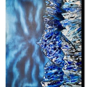Original oil painted canvas